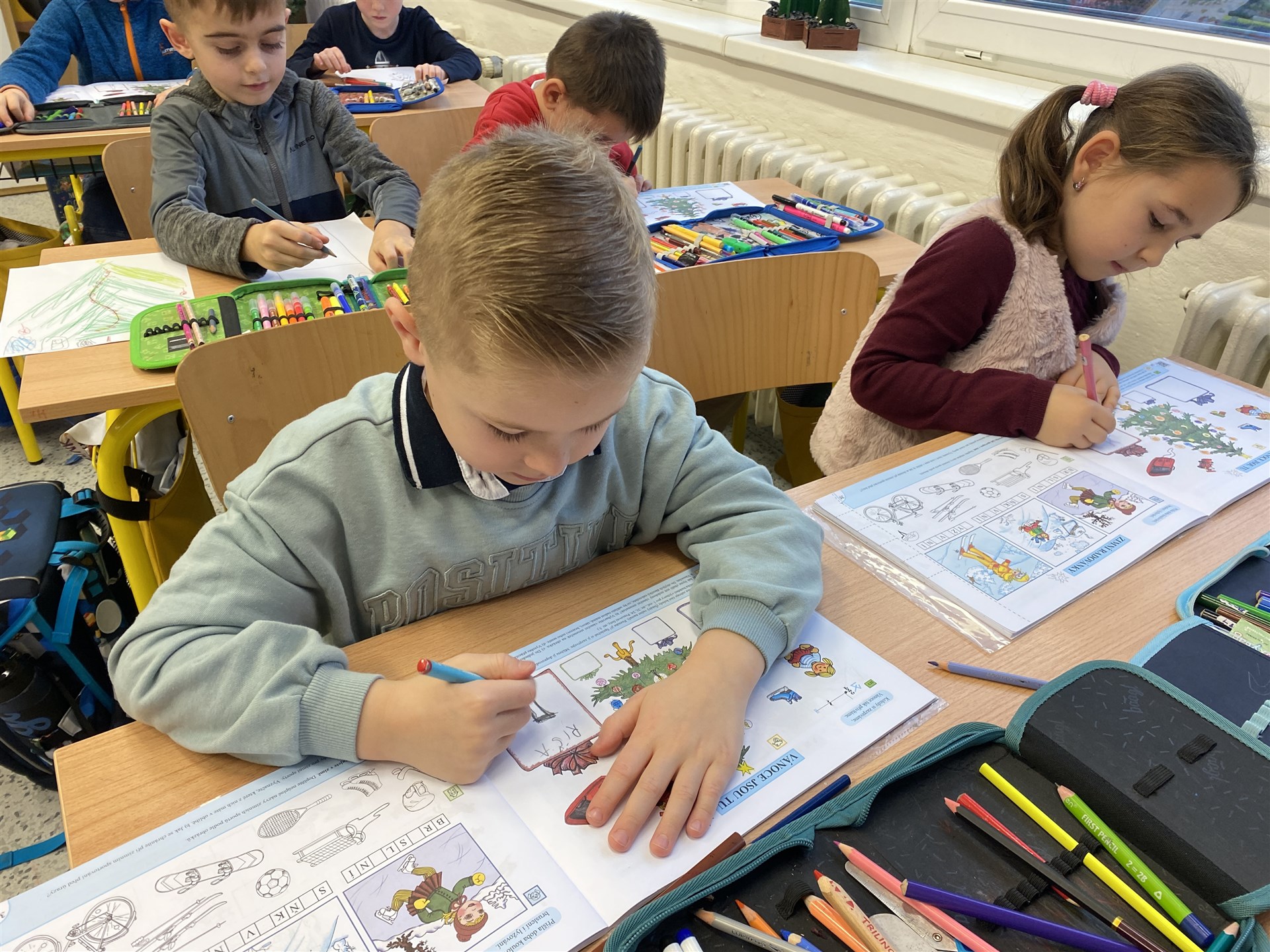 Vánoční učení v 1. B - 19. 12. 2025