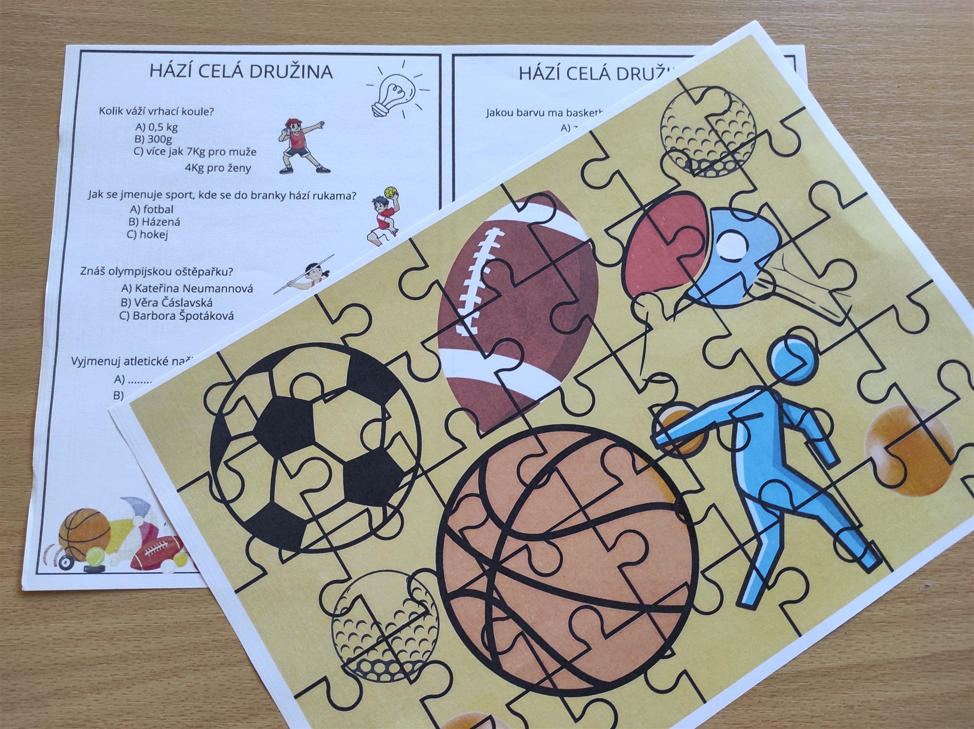 Puzzlohraní a kvíz