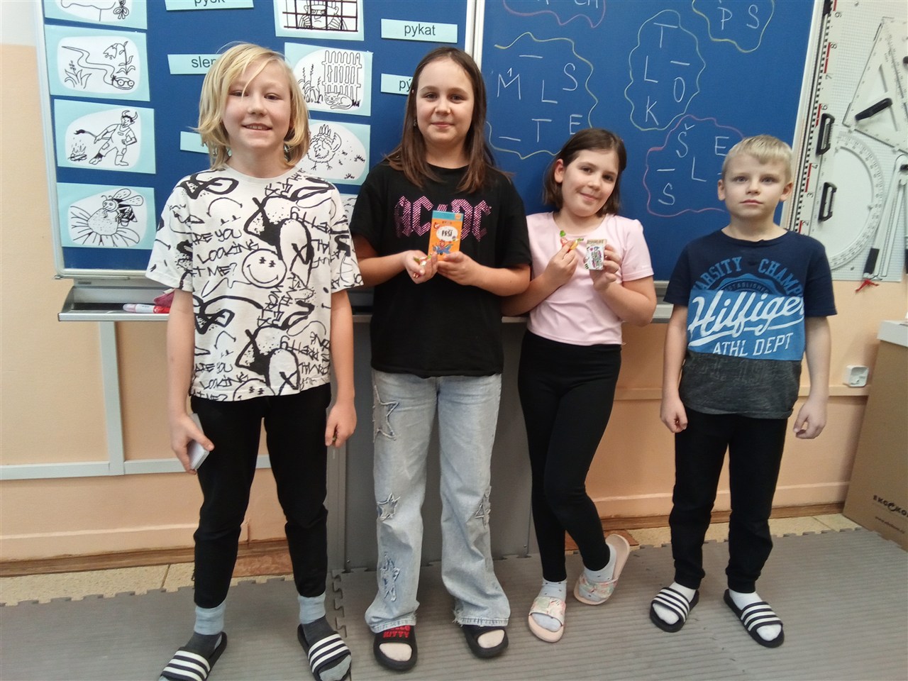 1.misto Anička, 2. místo Máty, 3. místo Eliška a 4.misto Adam