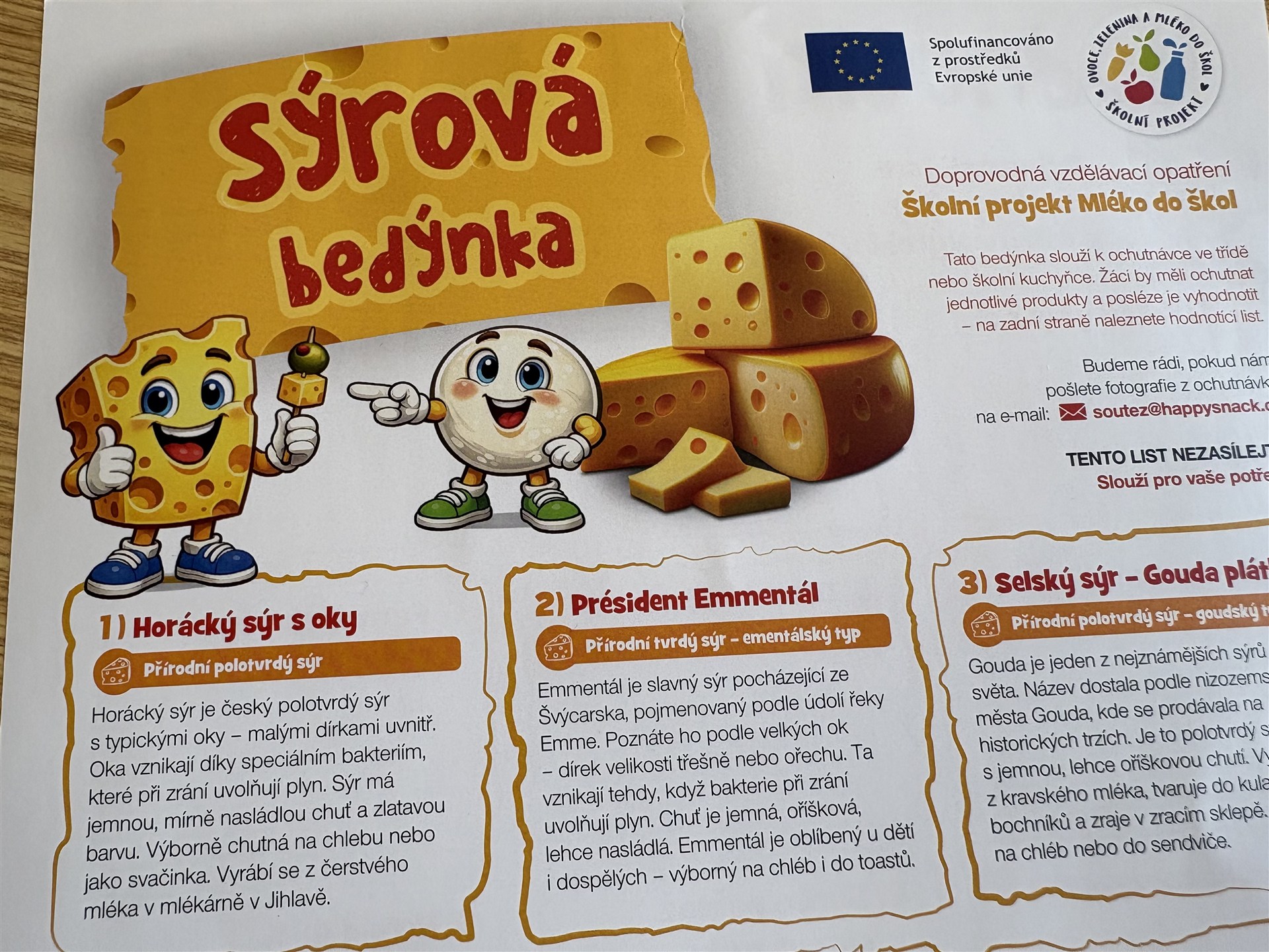 Ochutnávka sýrů
