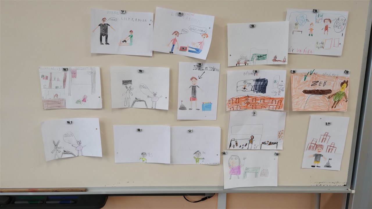 Výtvarné zobrazení družinových pravidel