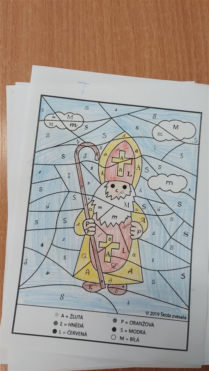 Písmenková omalovánka 