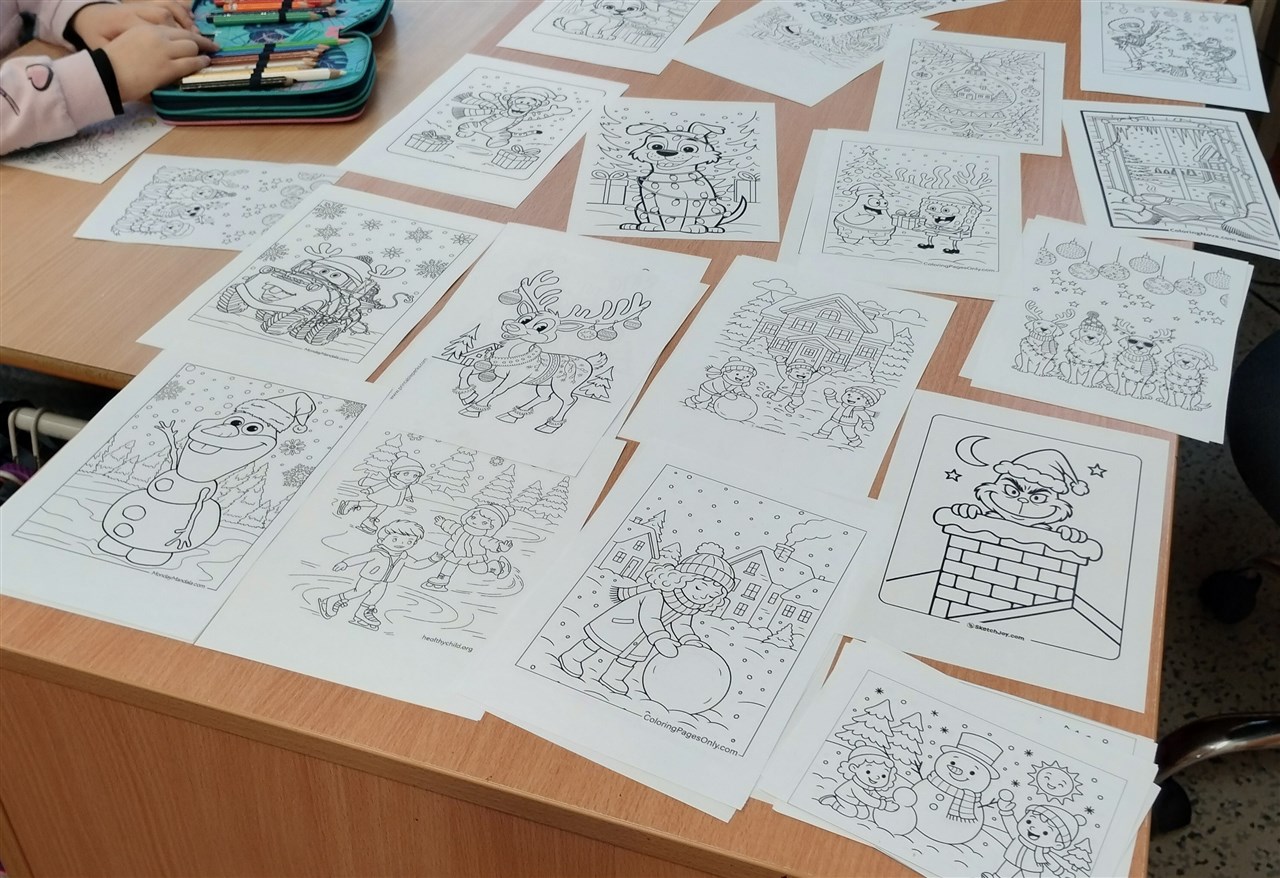 Vánoční omalovánky 